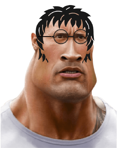 Dwayne Johnson caricatura The rock