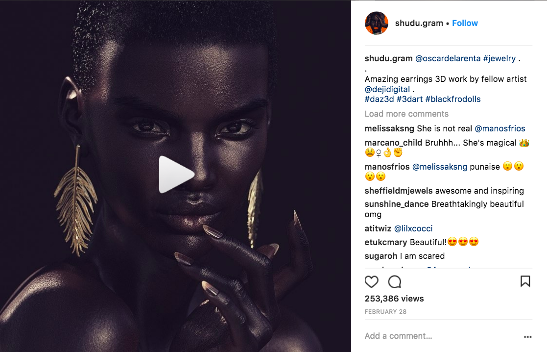 shudu modelo virtual de influencer generado por ordenador