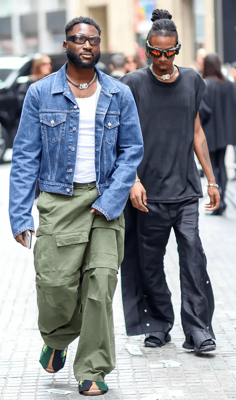 Coolest baggy cargo pants Balenciaga NYC Fashion show 2022