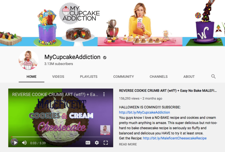 My Cupcake Addiction - Youtuber australiana