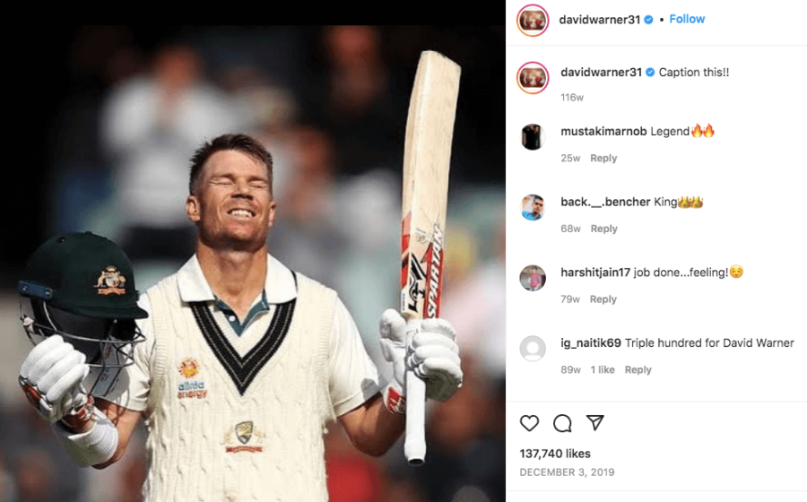 David Warner Jugador de críquet australiano