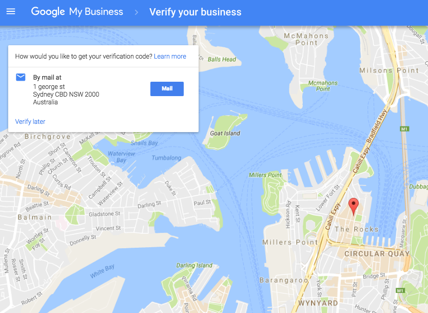 Cómo te gusta código de verificación correo google mi negocio ubicación crear mapas paso 9