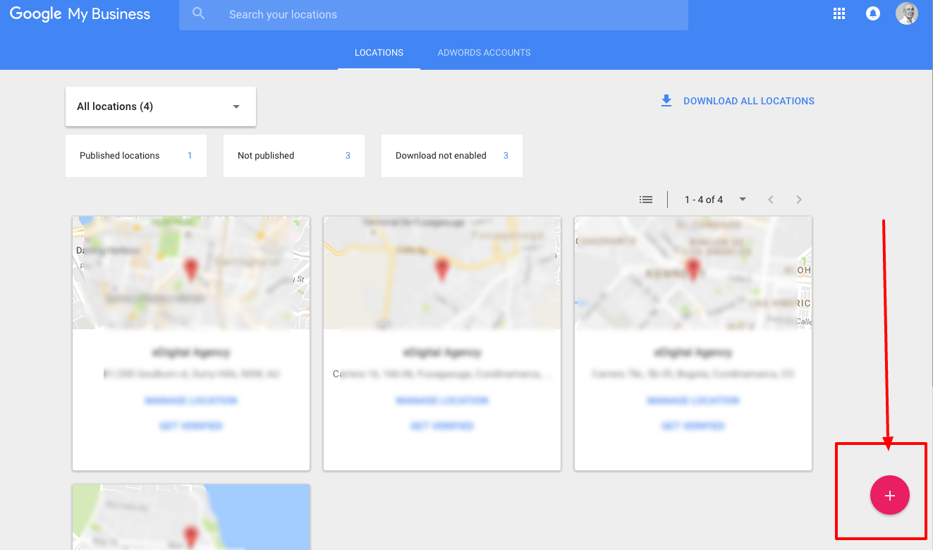 cómo publicar ubicaciones de Google My Business en el mapa paso 3