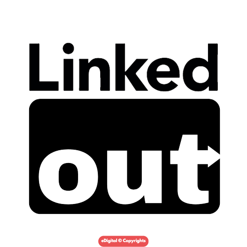 Linkedout logo black png